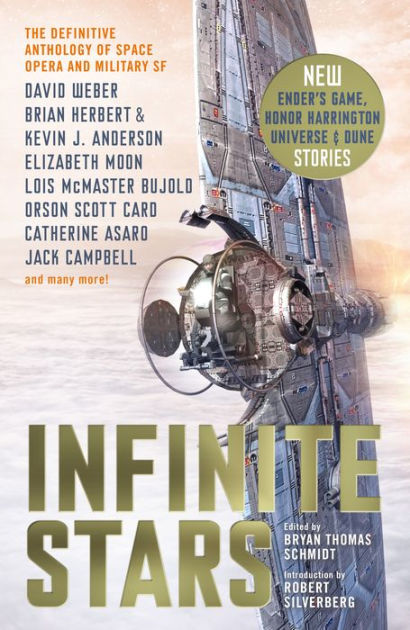 Copy of the cover for the anthology Infinite Stars, edited by Bryan Thomas Schmidt.